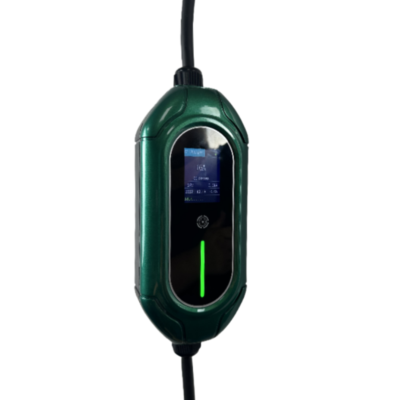 3.5kW Portable EV Charger with IEC 62196-2 Type 2 Interface and 200-220V AC Input for Electric Vehicles