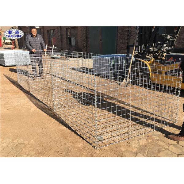 Барьеры Хеско стены песка Мил 7 гальванизированные ХДП военные с Геотекстиле предохранения от 300 ГСМ УЛЬТРАФИОЛЕТОВЫМ