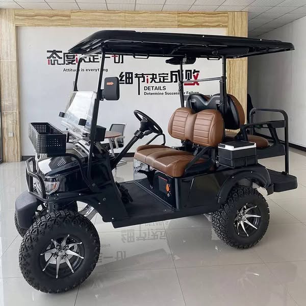 Voiture de golf à commande manuelle Mini Jeep 72V 5Kw électrique 4X4 Luxe au Vietnam Single 6 places