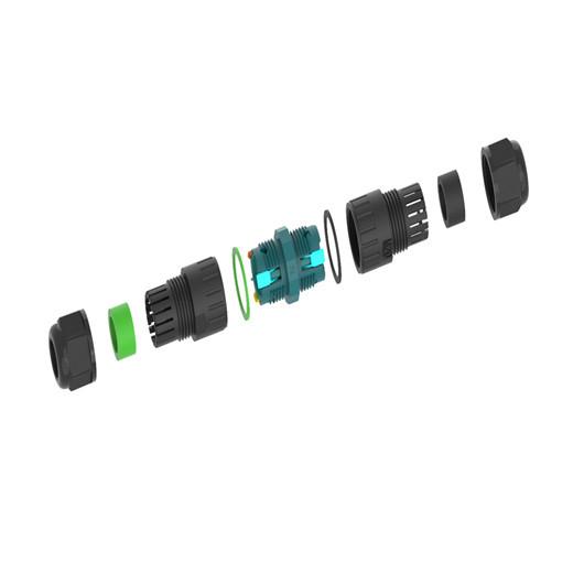 Soldering / Screw Fitting Waterproof Circular Connector 4 Pin Male Female Connector