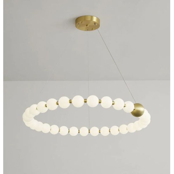 Round Ring Hanging Lamp Frosted Ball Ceiling Chandelier High Quality Living Room Dining Room Hanging Light (WH-AP-666)
