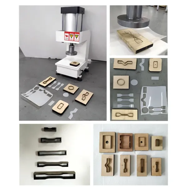 UP-5012 Pneumatic Dumbbell Shape Die Sample Cutter For Cut Cable Specimen