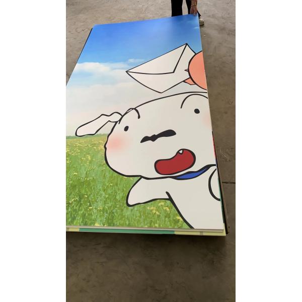 Panel acústico con absorción de sonido PET Impreso para interiores decorativos Panel de pared insonorizado