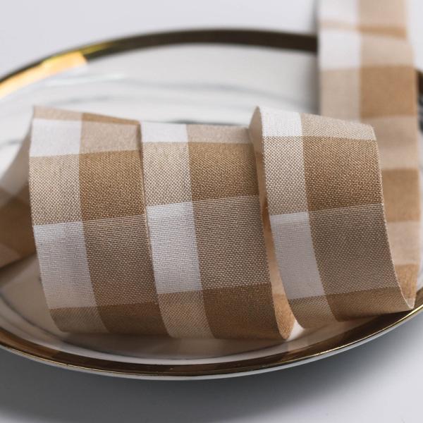 Чёрно-белая чекированная проволочная лента 7 мм-40 мм полиэстерная ленточная рулонка