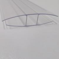 Profiles en plastique en forme de H pour feuille creuse en polycarbonate de 4 mm à 16 mm
