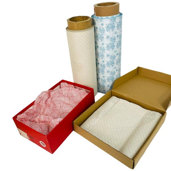 Decorative Wrapping Tissue Paper Rolls Lightweight 17gsm Tissue Paper Roll For Packaging