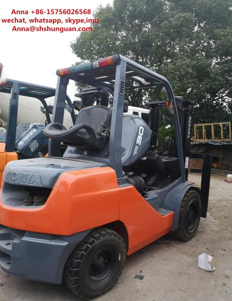 8FDN30 Manual Second Hand Diesel Forklifts 3m Lifting Height Side Shift