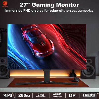27-Inch Widescreen Gaming Monitor: Stunning 2560x1440 2K IPS Panel (178° Wide Viewing Angles + 99% sRGB Color Gamut), Ultra-Smooth 280Hz Refresh Rate with Motion Blur Reduction & 1ms GTG Response Time