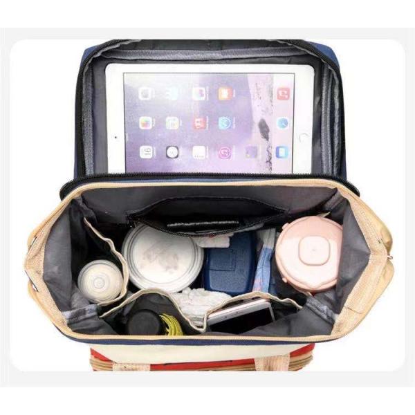 Travel Diaper Backpack Newest Fashionable Style with Waterproof Baby Folding Crib Bed