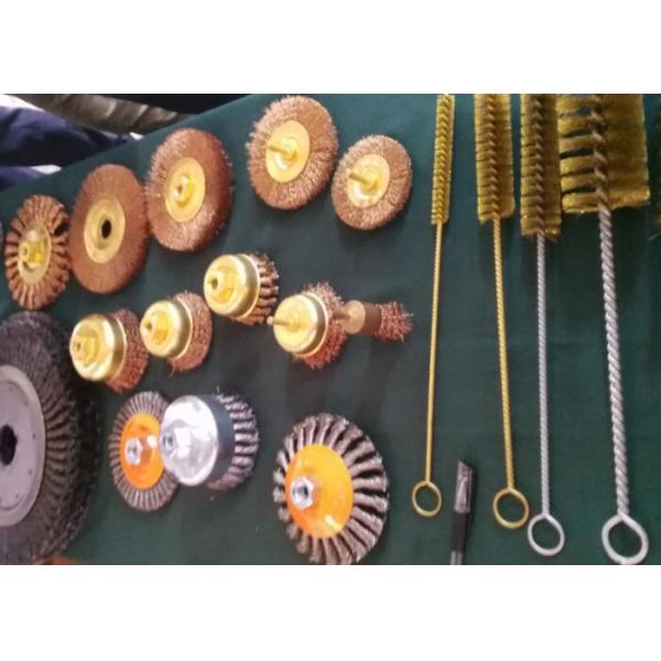 Safe Working Non Magnetic Non Sparking 4 Inch Bronze Wire Cup Brush For Oil Pipeline