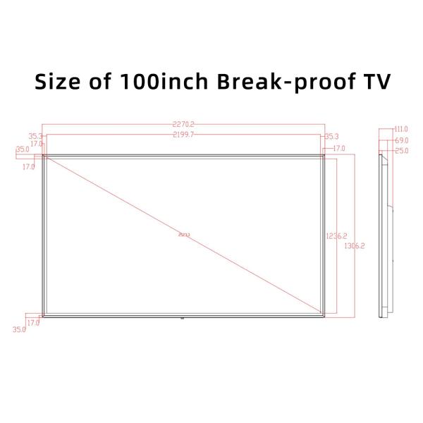 100-inch 4K UHD Smart TV, Immersive Viewing Experiences, Enterprise-grade Connectivity, OEM Smart TV Manufacturer