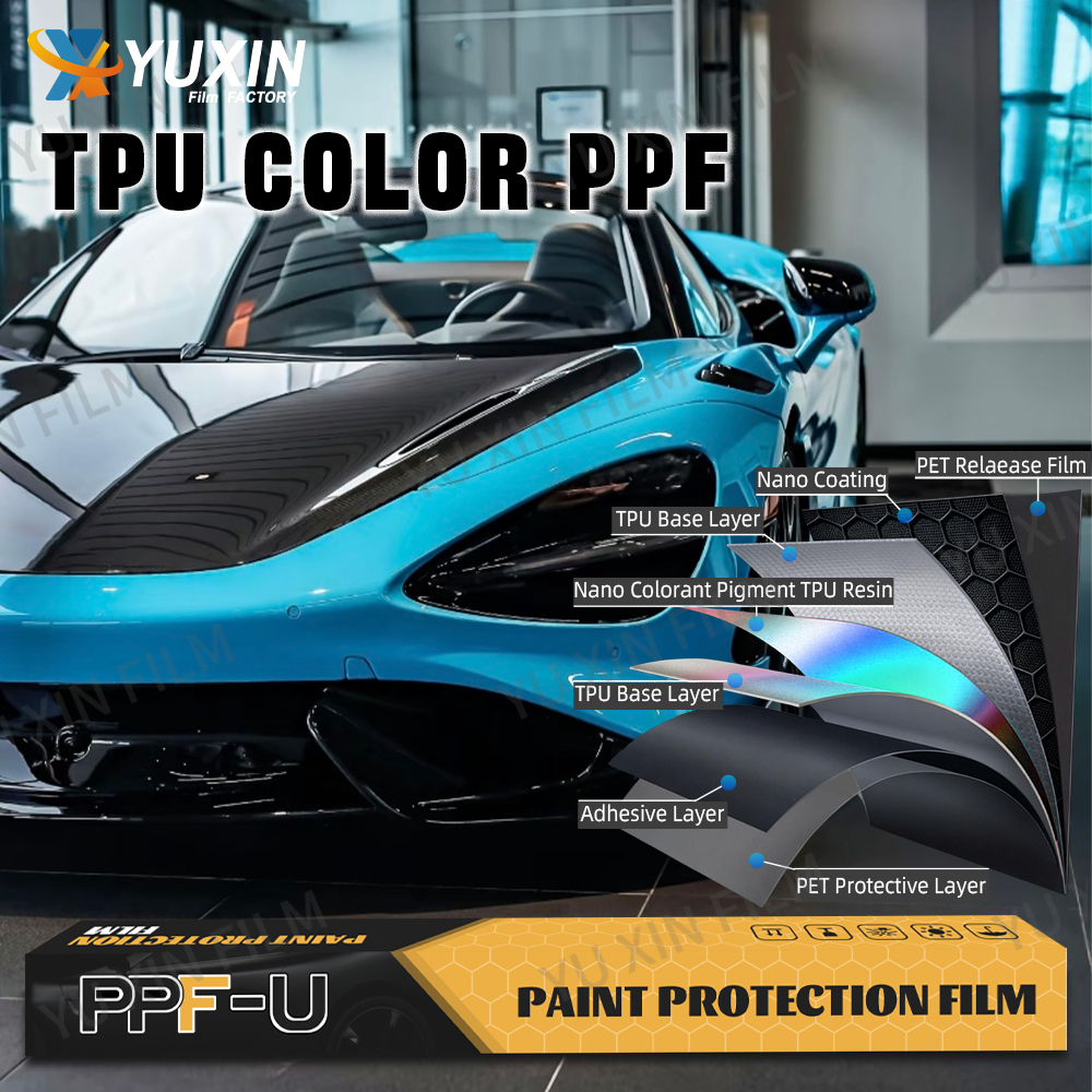 7.5 Mil Thickness Color Changing PPF with Self-Healing Surface and UV Resistant TPU Paint Protection Film