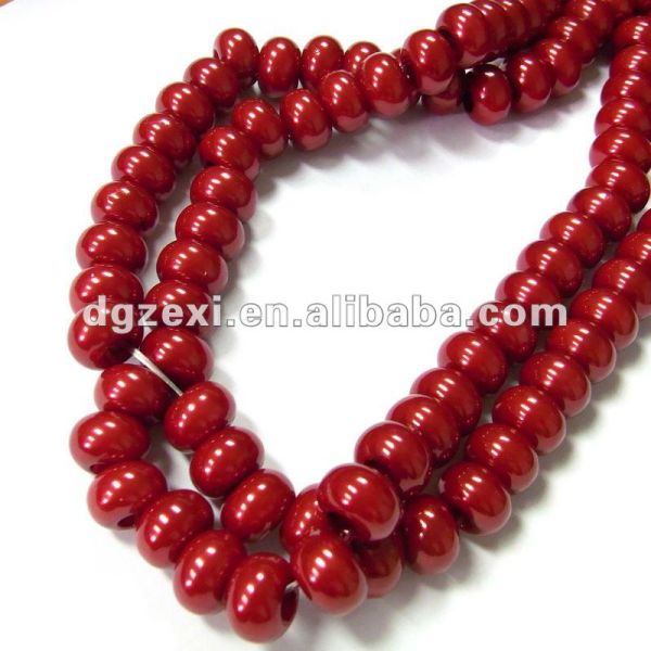 China High Quality Large Hole Plastic Pearl Beads