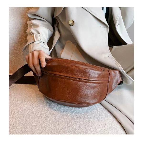 Bolso de pecho unisex ultraligero de color simple y sólido Bolso de hombro de marca Fanny