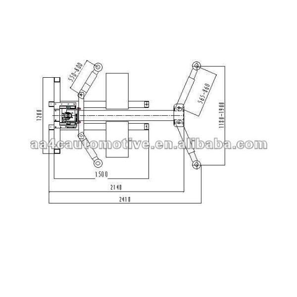 1 post Auto car lift 1.9M lifing height with CE .Single post car lift.