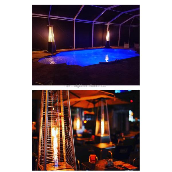 Стоящая пирамида факел газовый нагреватель крышка Общая высота 2270 мм Сделано для сада и в помещении