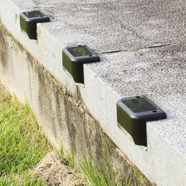 LED Solar Lamp Deck Lights Wall Stairs LED Outdoor Garden Lamp Solar Stair Light Waterproof Step Landscape Light