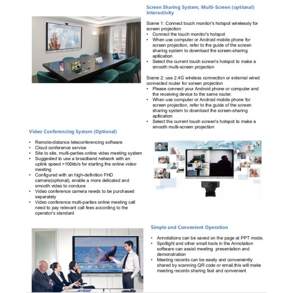 экран касания Whiteboard 4mm стеклянный взаимодействующий все в одном дизайне