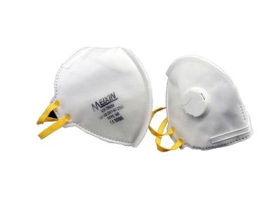 FFP2V Dust Fold Flat Mask , Fold Flat Respirator For Single Use CE Certificated