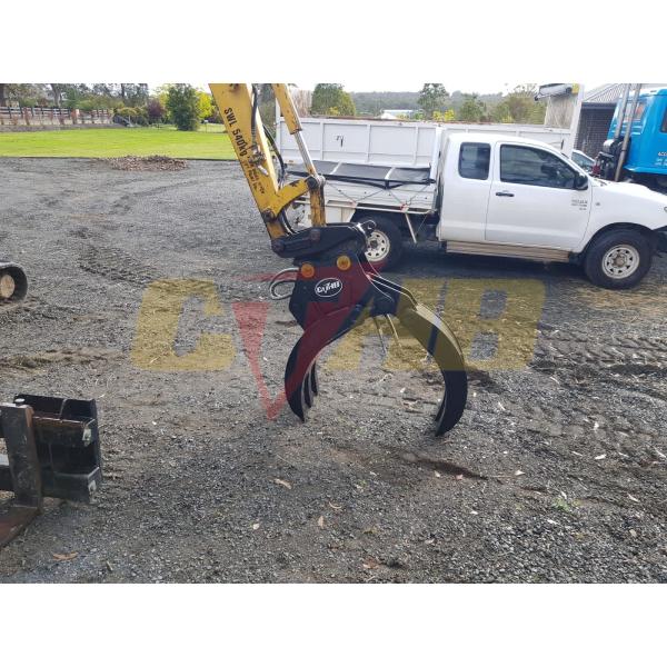 Q235B/Q345B Wood Grapple Single Cylinder Hydraulic Log Grab For 6-10ton Excavator
