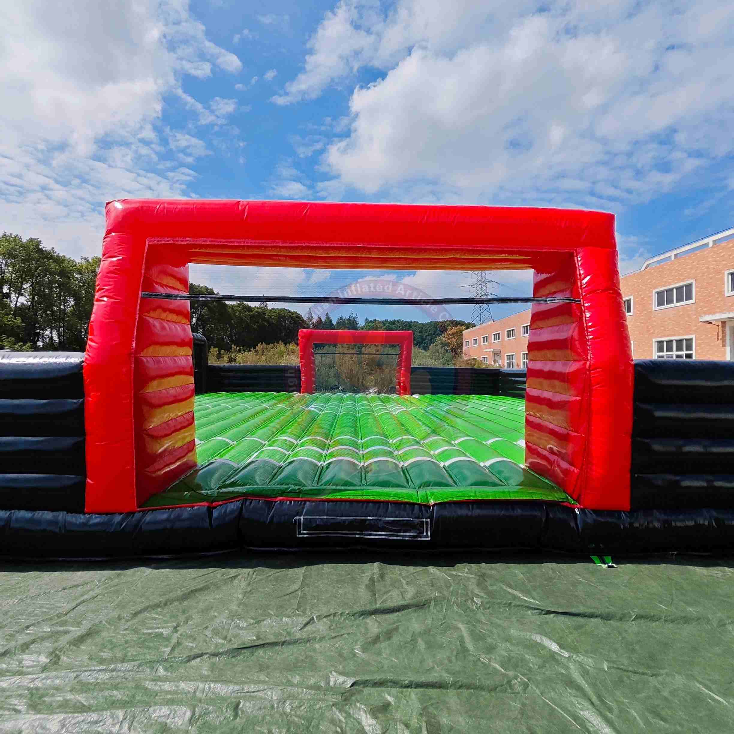 Inflatable Football Field Custom Inflatable Sports Field Outdoor Inflatable Soccer Pitch Commercial Playground for Kids Adults