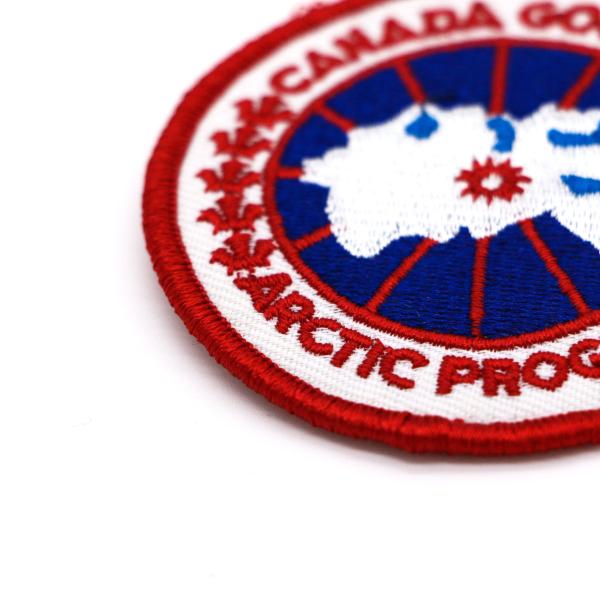 Canada Goose Blue Circle Heart With Line Red Maple Leaf Words Badge Armband For T Shirt