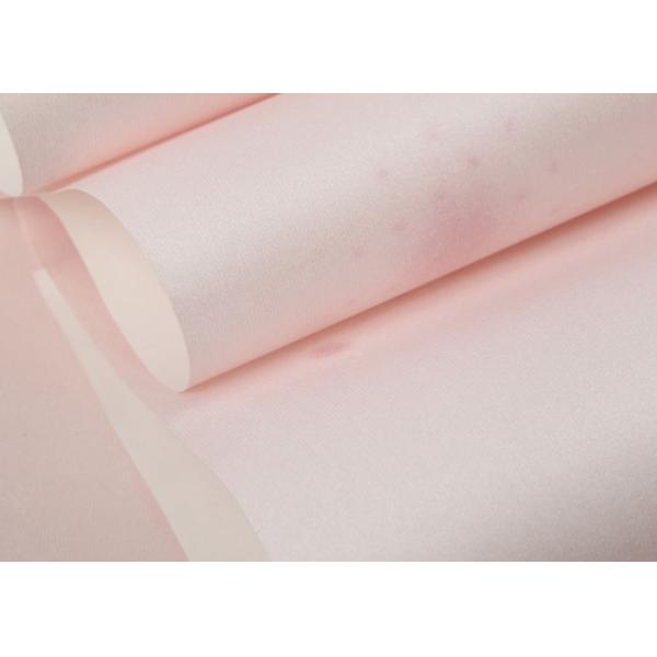 Eco - Friendly Light Pink Color Wallpaper For Children's Room Embossed Technology