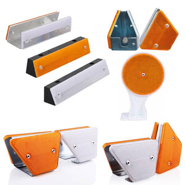 Горяче погруженный оцинкованный рефлектор дорожного ограждения белый алюминиевый инфракрасный рефлектор луча