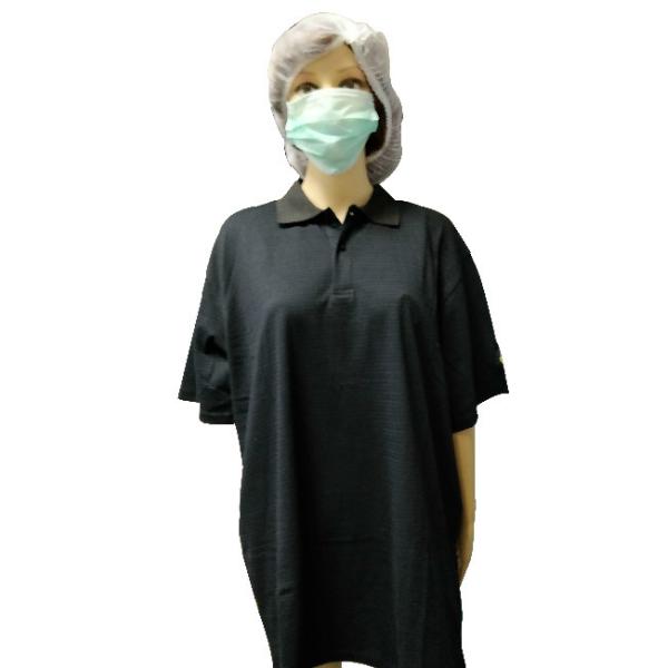 Рубашки поло Breathable короткого рукава анти- статические для индустрии полупроводника