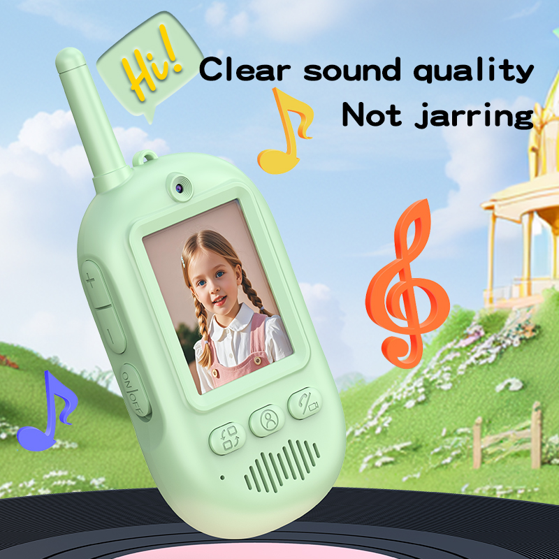 Handheld Kids Walkie Talkie Easy Operation One Key Call Age 3-12 Children Wireless Custom Packaging
