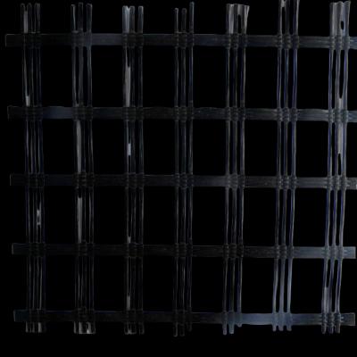 High Modulus Fiberglass Geogrid Low Elongation Soil Stabilization Material
