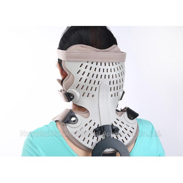 Adjustable Head Neck Chest Medical Orthosis With Aluminum Alloy And Plastic Plate