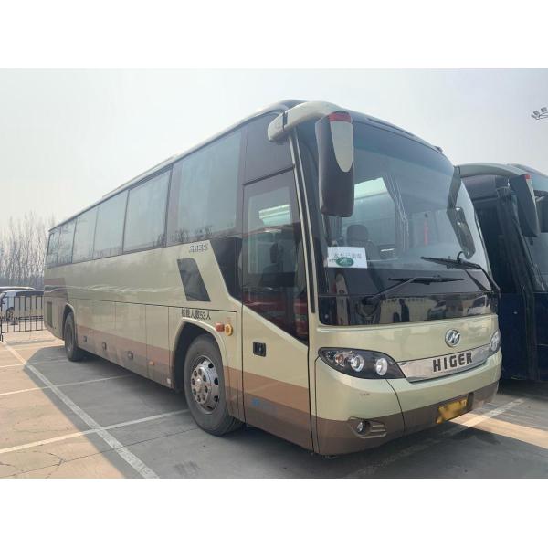 LHD Rear Engine Higer Brand Model KLQ6115 Passenger Bus Steel Chassis Used Coach Bus 53 Seats