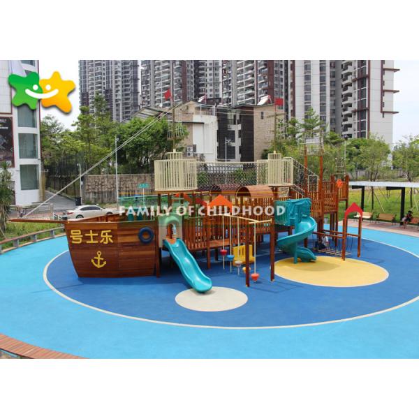 Пиратский корабль оборудования спортивной площадки уникальных детей на открытом воздухе сформированный для меньшего Титкес