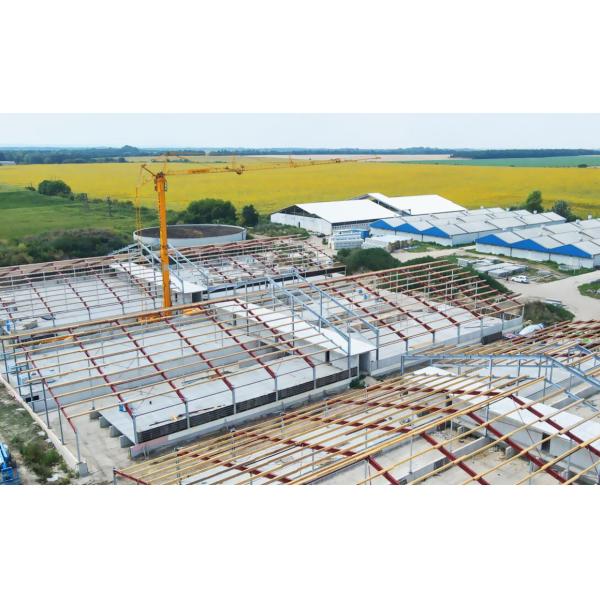 Алюминиевое стекло из сплава металлического металла Конструкция помещения для фермы козов Стальная конструкция Дом для овец Приют PKPM Рисунок