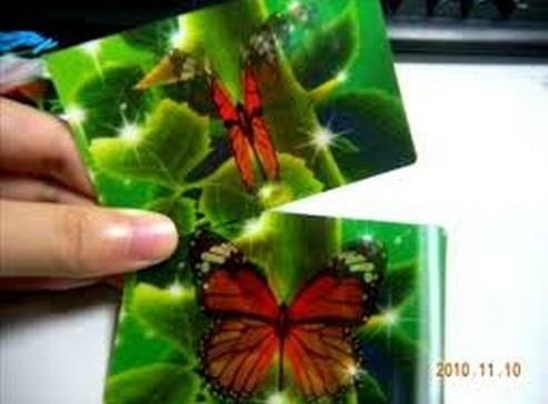 PLASTIC LETNICULAR Customized plastic 3D effect business lenticular card printing for postcard with best price