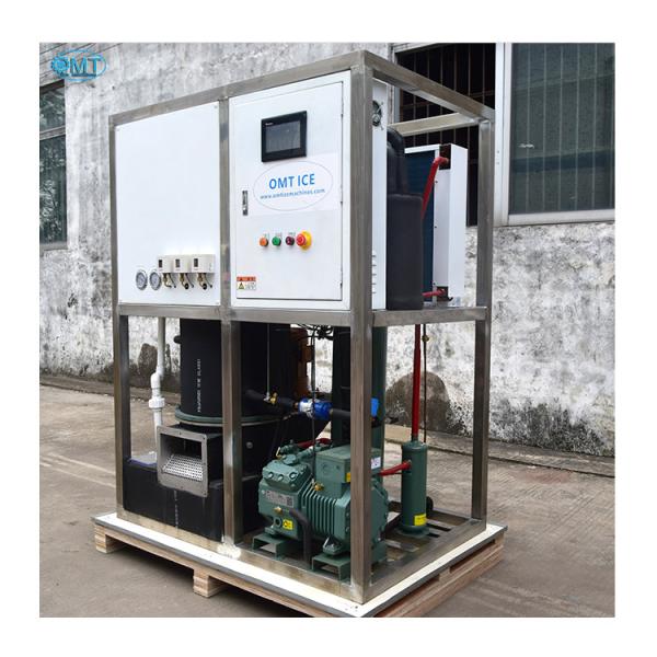 Large Ice Storage Capacity 1T Industrial Tube Ice Machine Maker with High Output and 1200*900*1600mm Size