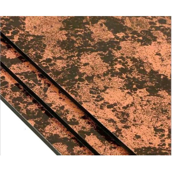 Panneau composite en aluminium imperméable au marbre avec durabilité / faible entretien