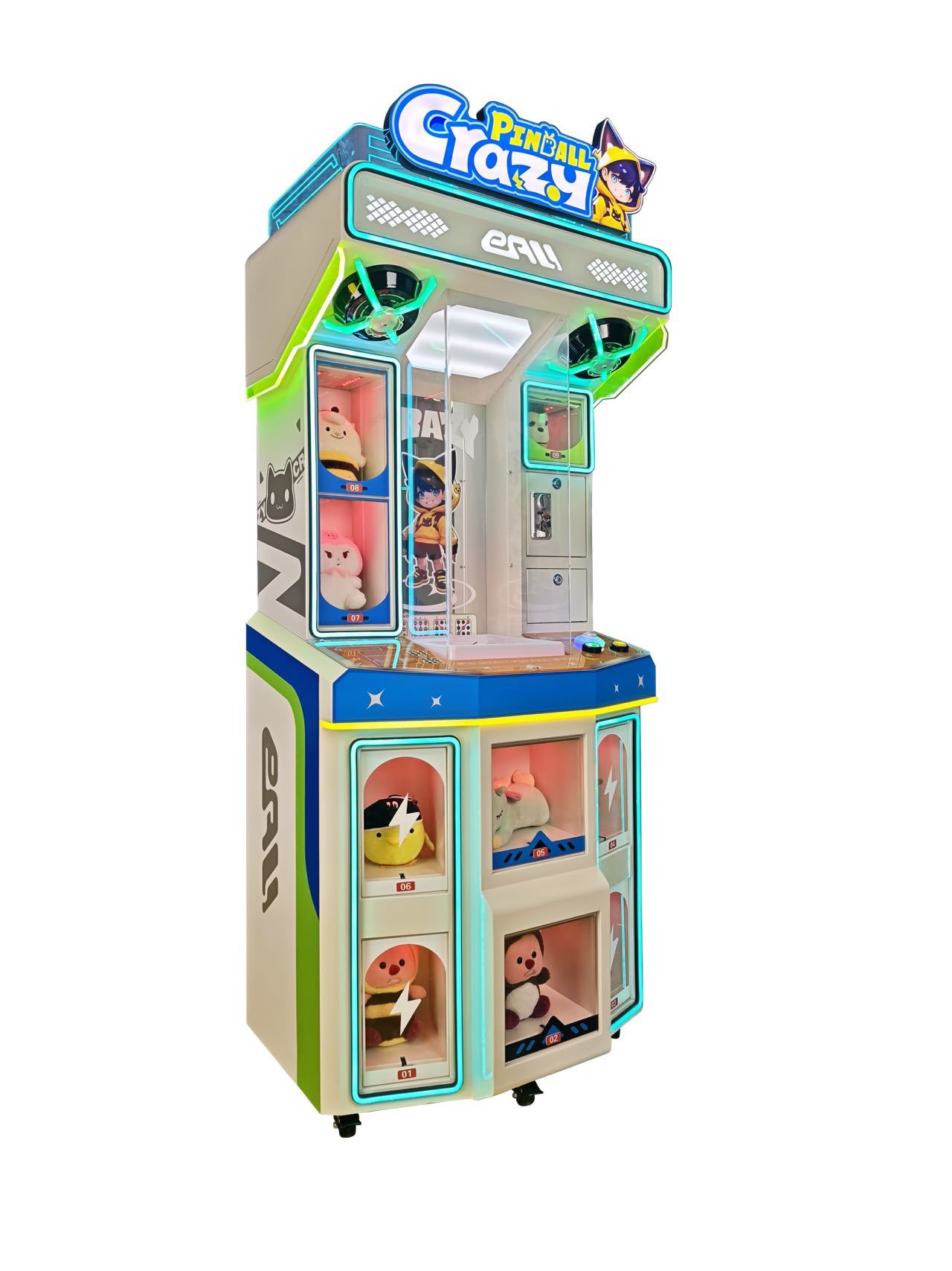 Customizable Crazy Pinball Coin Game Machine, High Profit for Shopping Mall Business