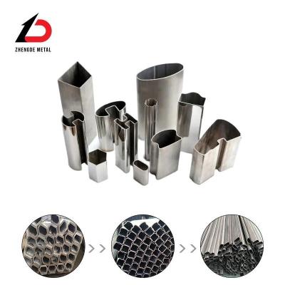 Special Shape Tube Pipe Fabrication Factory Custom Special Shaped Section Welded Steel 304 201 316 Triangle Stainless Steel GB