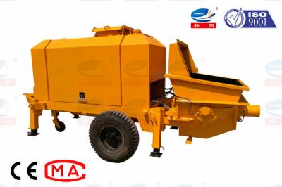 Movimento flexível ambiental conduzido da bomba concreta diesel pequeno portátil