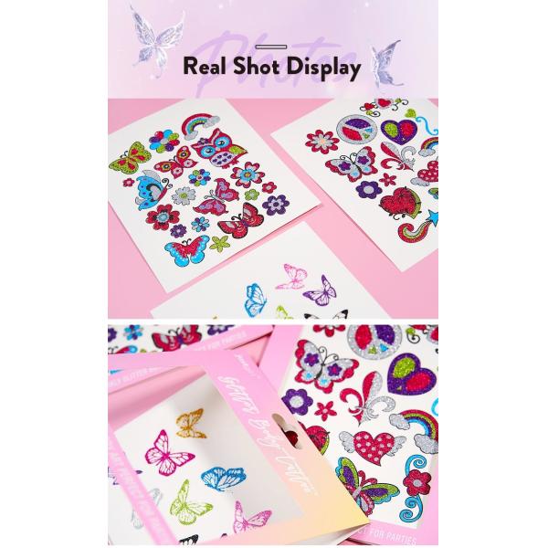 Digital Printing Custom Made Temporary Tattoo Sticker Short Term For Kids