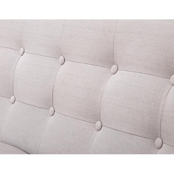 Solid Wood Minimalist Sofa 3 Seater Wooden Living Room Fabric Single Double