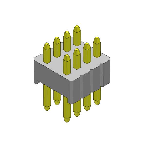 1.27mm Serise Pin Header Connector Dual Row Straight Type 1.27*2.54mm 2*2PIN To 2*50PIN SQ0.46mm