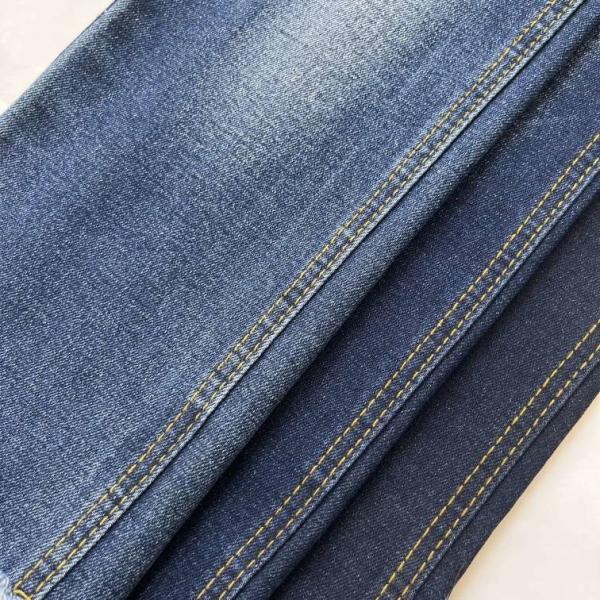 12.8oz Heavy Weight Twill Denim Fabric TC Indigo Cotton Polyester Spandex