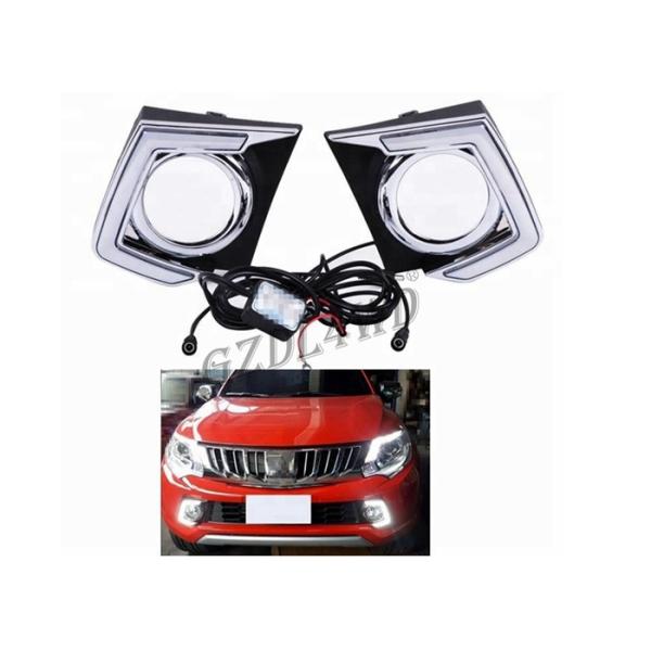 света 12В 4кс4 управляя, лампа дневного времени СИД Мисубиши Л200 тритона 2015-2016 ДРЛ идущая