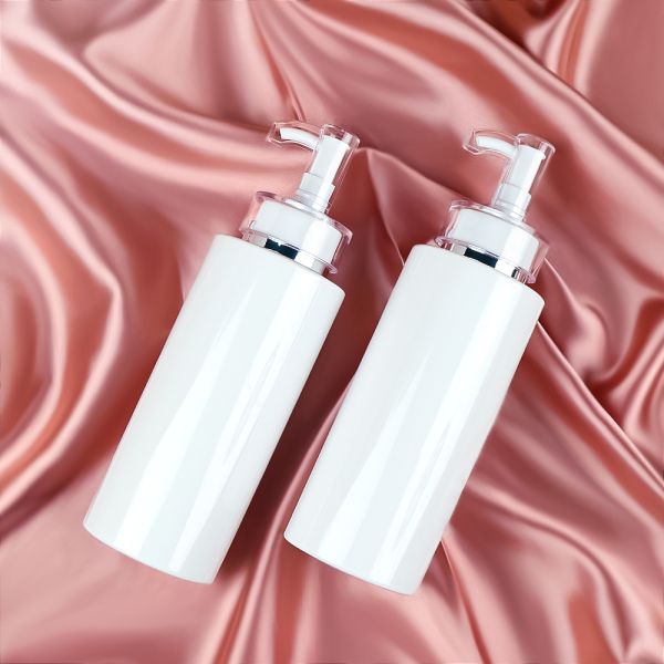 Customizable Capacity Acrylic Cosmetic Container with Press-Type Pump Head and Dual Texture Appearance
