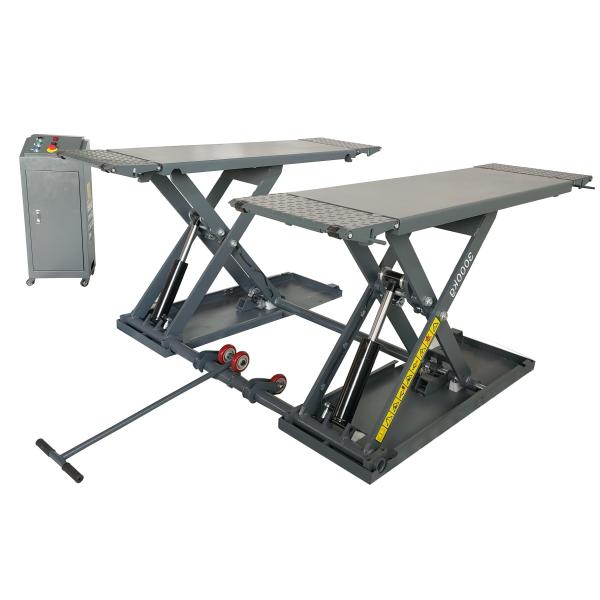 Affordable Double Cylinder Hydraulic Car Scissor Lift 3000kg-3500kg Lifting Capacity