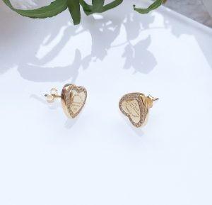 Heart Stud 925 Sterling Silver Hypoallergenic Silver Drop Cubic Zirconia Earrings
