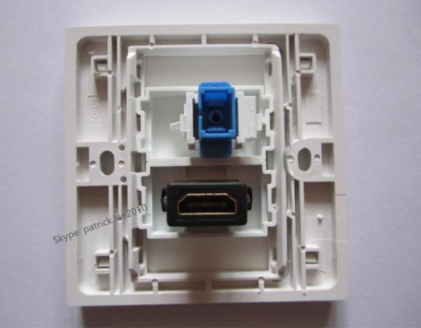 Cheap Cost Wall Socket SC + HDMI Port White Plug Panel For Hotel Building Home Decoration